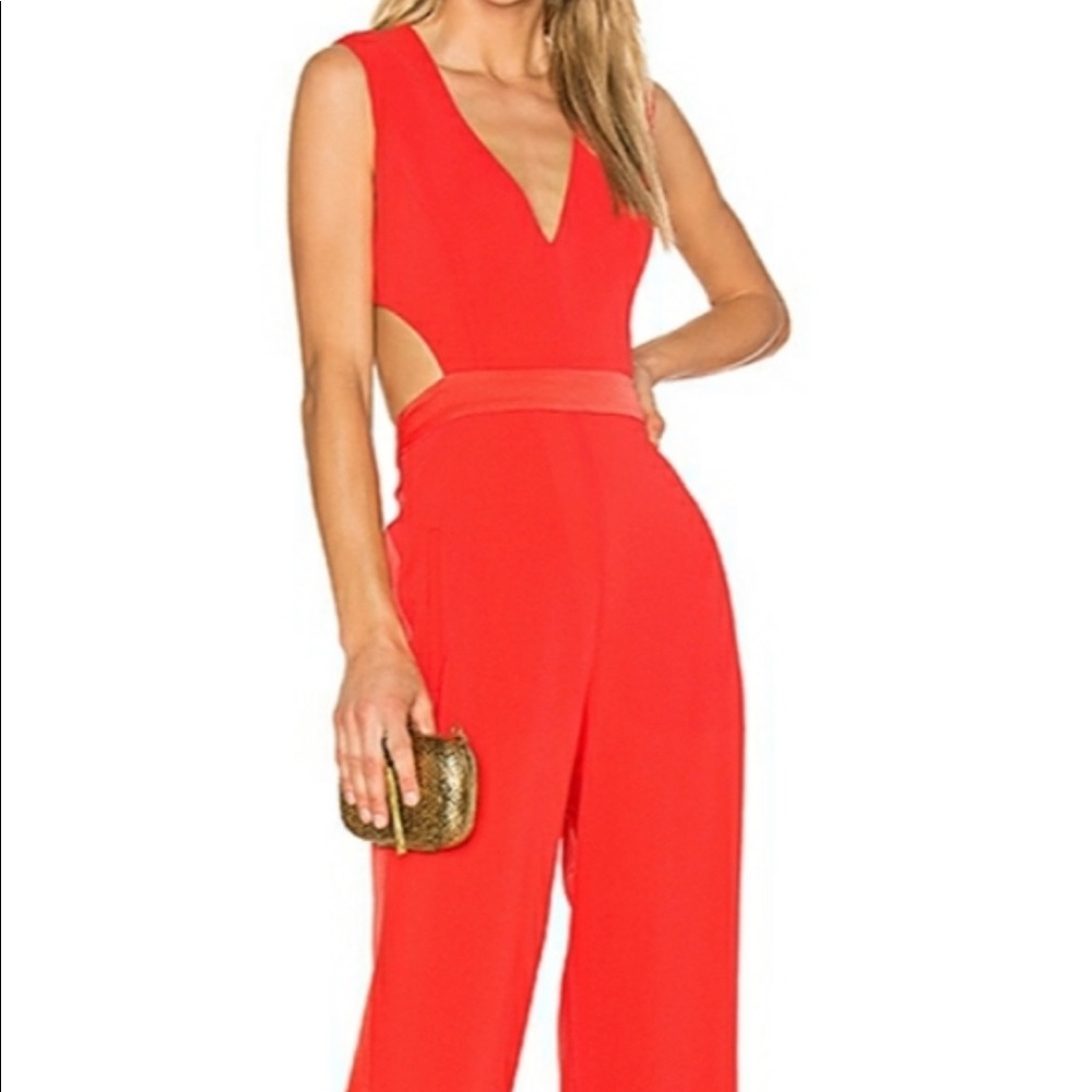 BCBG red romper